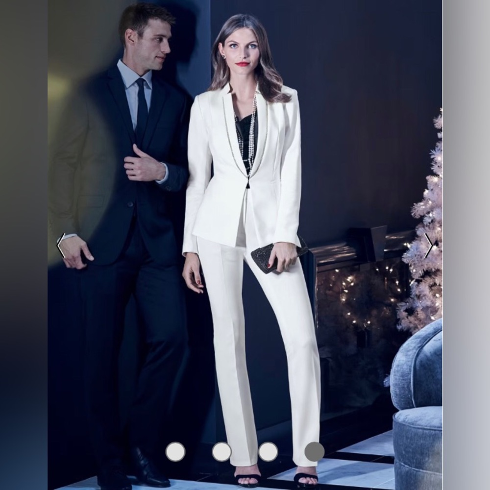 White House Black Market Ball-Chain Suiting Blazer Sz 8
